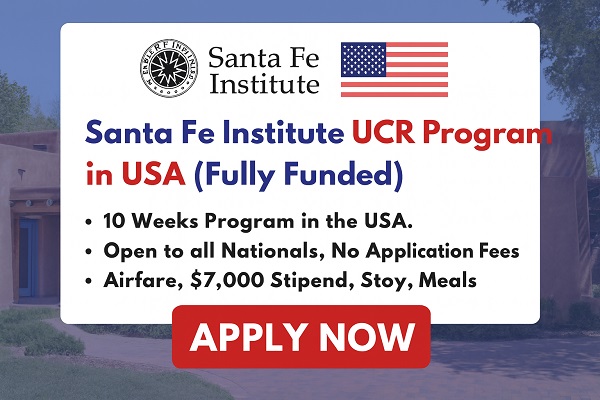 Santa Fe Institute UCR Program in USA (Fully Funded)