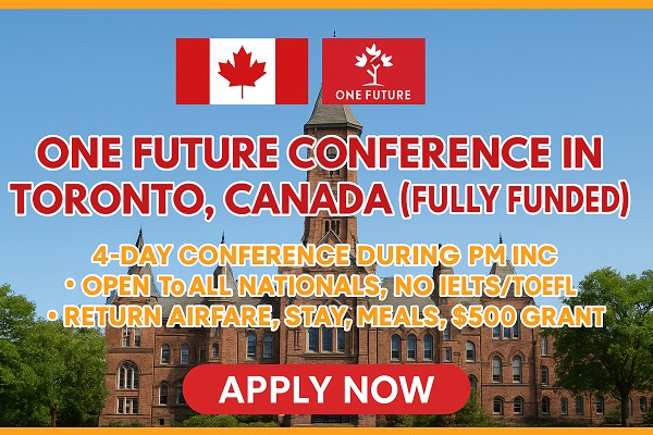 One Future Conference in Canada (Fully Funded)