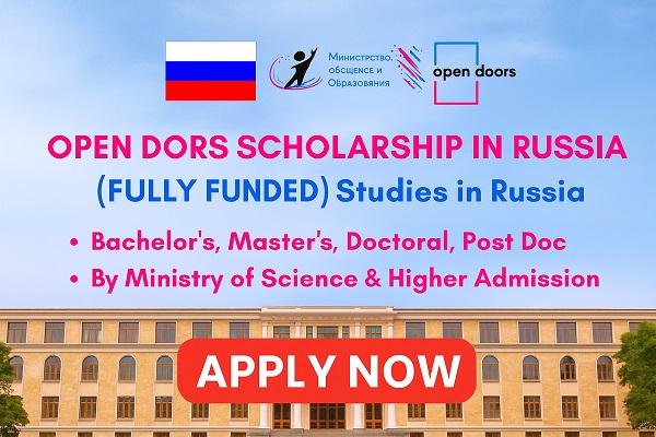 Open Doors Scholarship in Russia (Fully Funded)