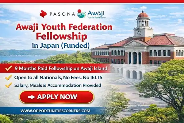 Awaji Youth Federation Fellowship in Japan (Funded)