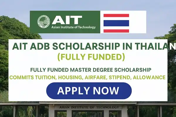 AIT ADB Scholarship in Thailand (Fully Funded)