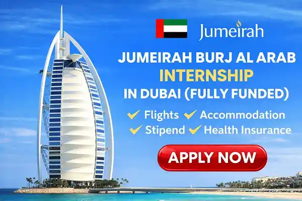 Jumeirah Burj Al Arab Internship in Dubai (Fully Funded)