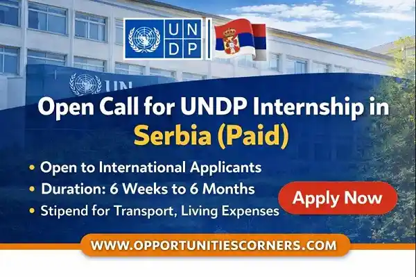 Open Call for UNDP Internship in Serbia (Paid)