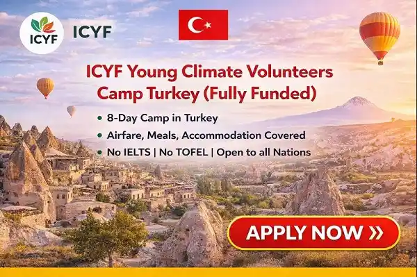 ICYF Young Climate Volunteers Camp Turkey (Fully Funded)