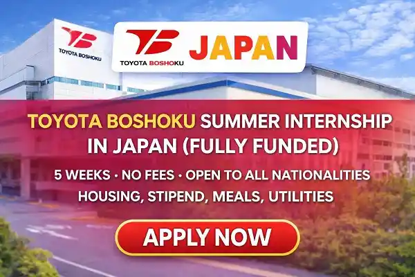 Toyota Boshoku Summer Internship Japan (Funded)