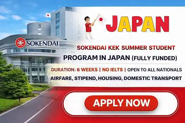 Sokendai KEK Summer Student Program in Japan (Fully Funded)